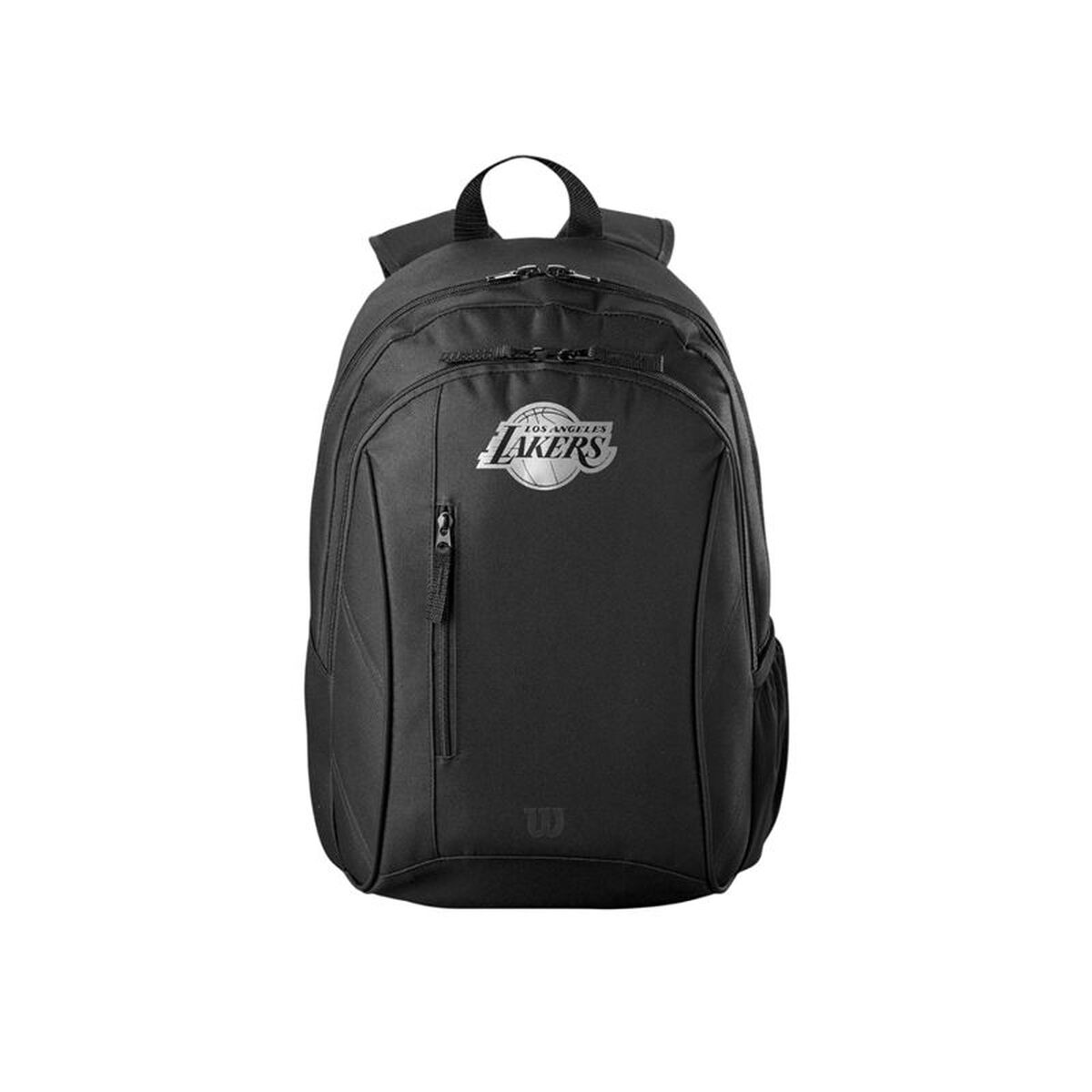 Ryggsäck Wilson NBA Team Backpack, svart, sidofickor för vattenflaska