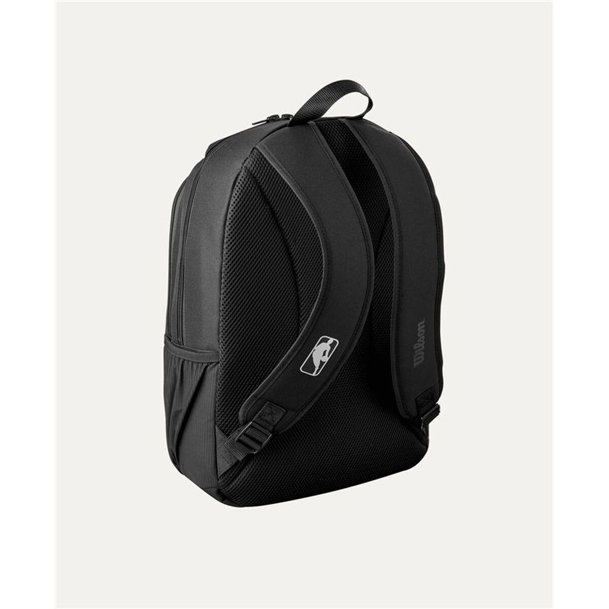 Ryggsäck Wilson NBA Team Backpack, svart, sidofickor för vattenflaska