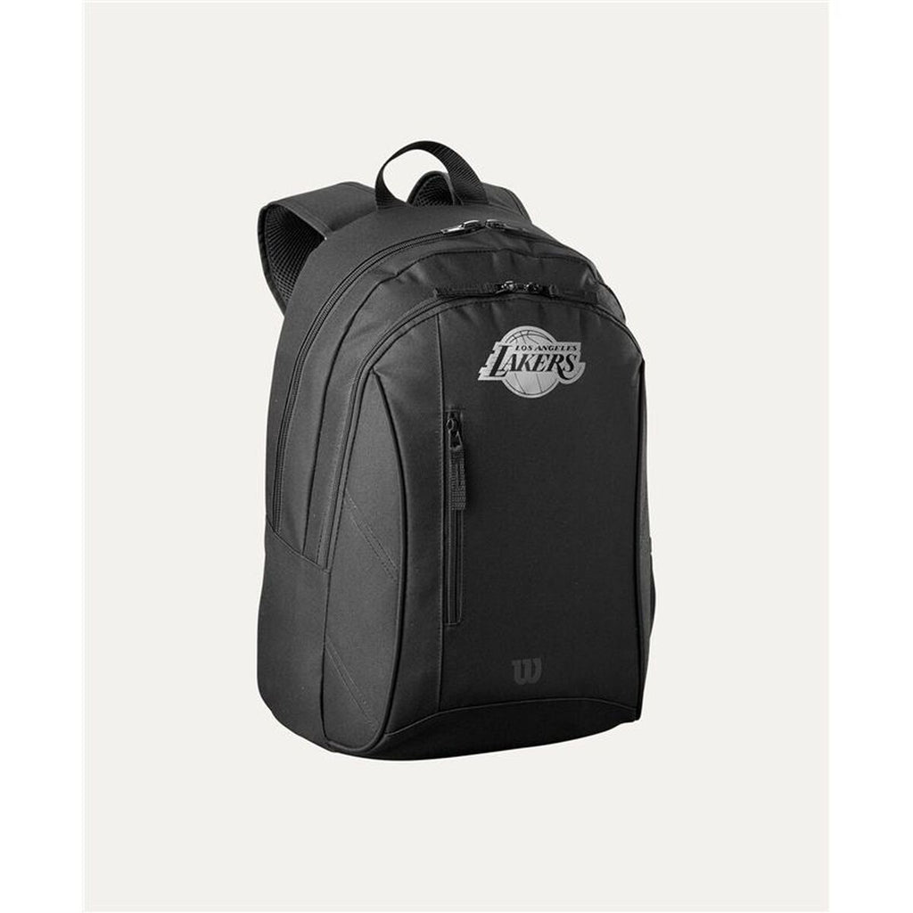 Ryggsäck Wilson NBA Team Backpack, svart, sidofickor för vattenflaska