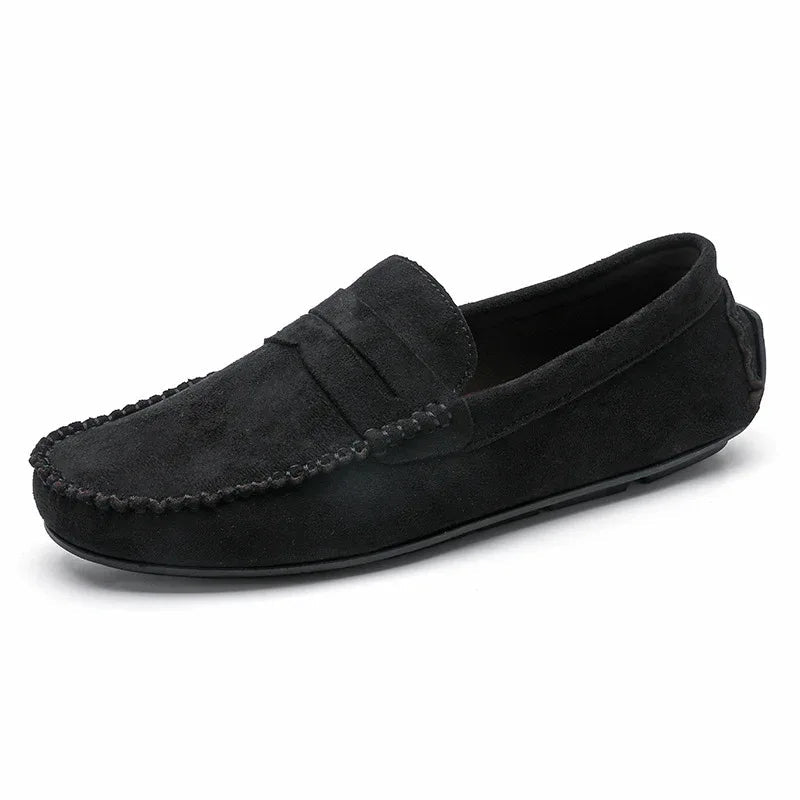 Men's Shoes Leather Slip-On Breathable Loafers
