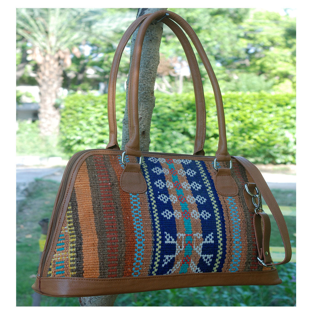 Kilim Leather Paprika Bag-0