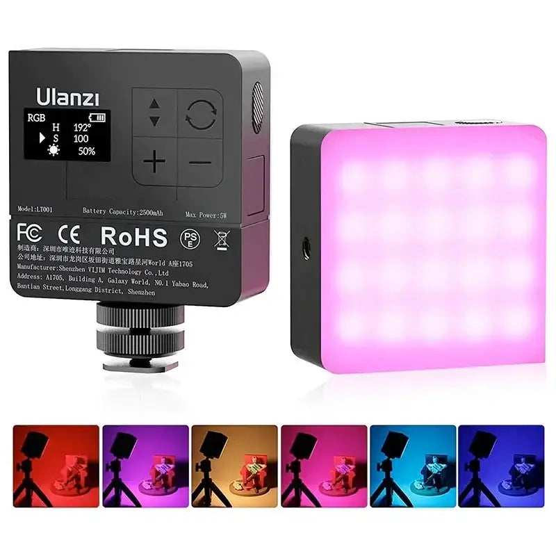Ulanzi VL49RGB Pro – Kompakt belysning för foto & video med RGB, magnetfäste och full kontroll