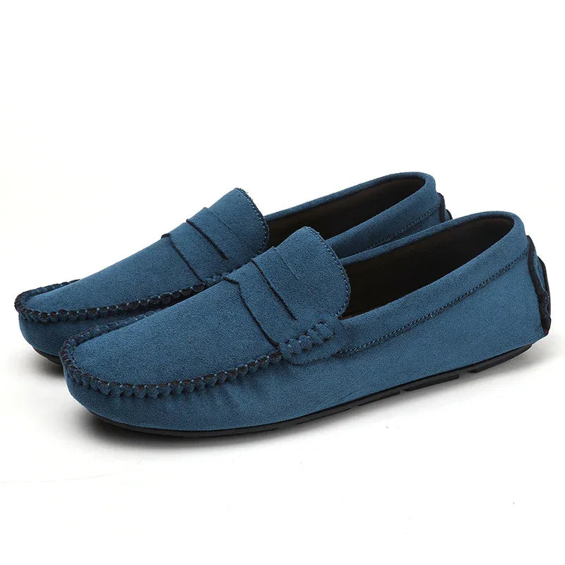 Men's Shoes Leather Slip-On Breathable Loafers