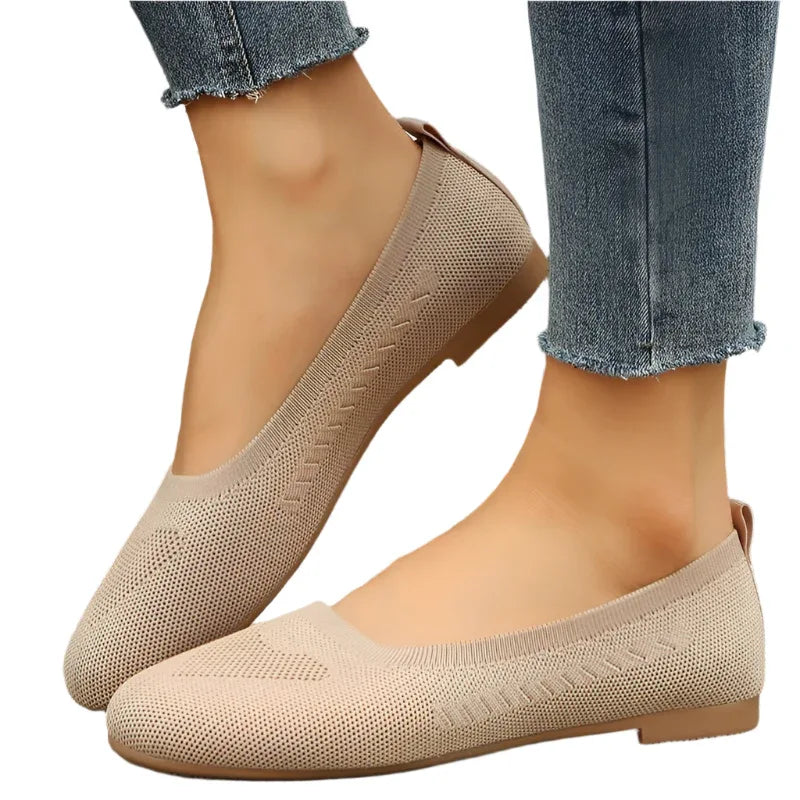 Women's Loafers Casual Slip On Mesh Shoes Flats