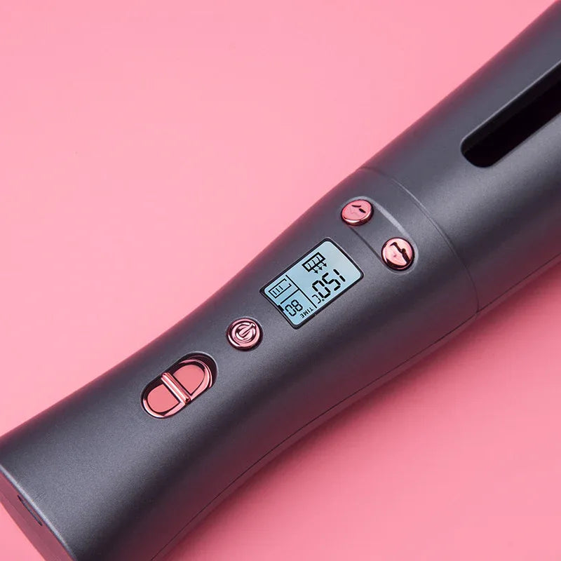 Portable Multifunctional Automatic USB Charging Smart Wireless Hair Curler Curling Iron