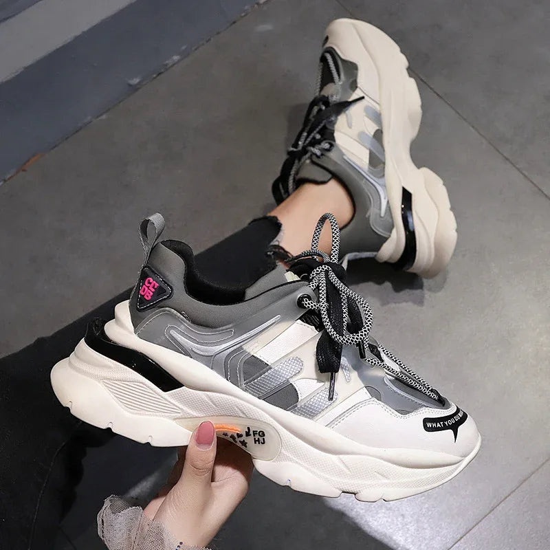 Thick Soled High Rise Summer Styles Sports Shoes For Women