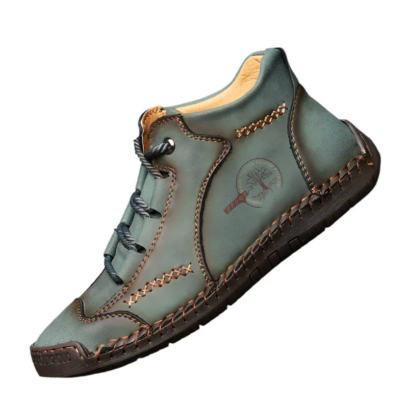 Men's Casual Martin Boots Hand Stitched High Top Men's Shoes