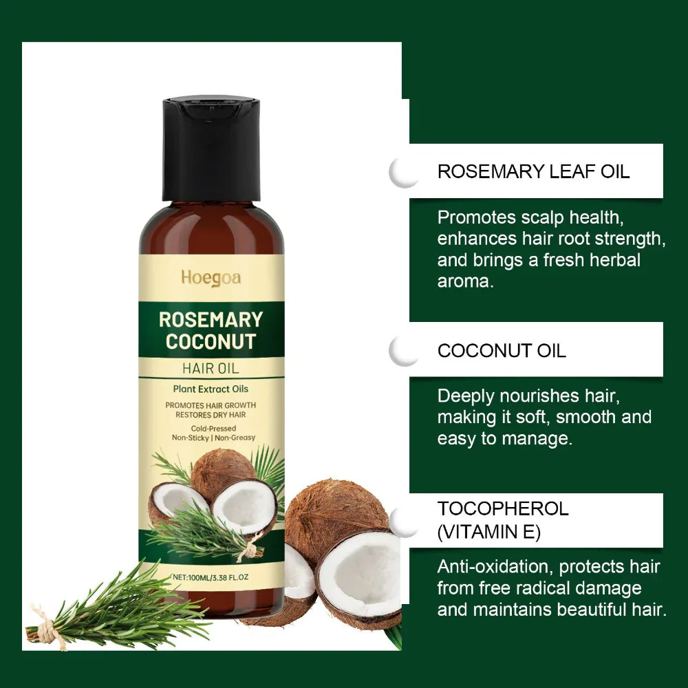 Rosemary Coconut Hair Oil Nourishing Moisturizing Fragrance Hair Care