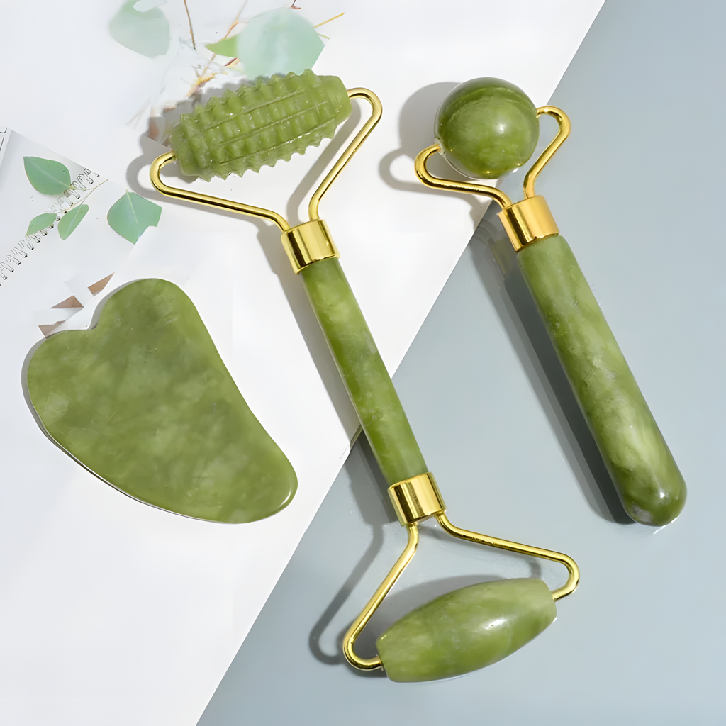 Jade Roller and Gua Sha Set