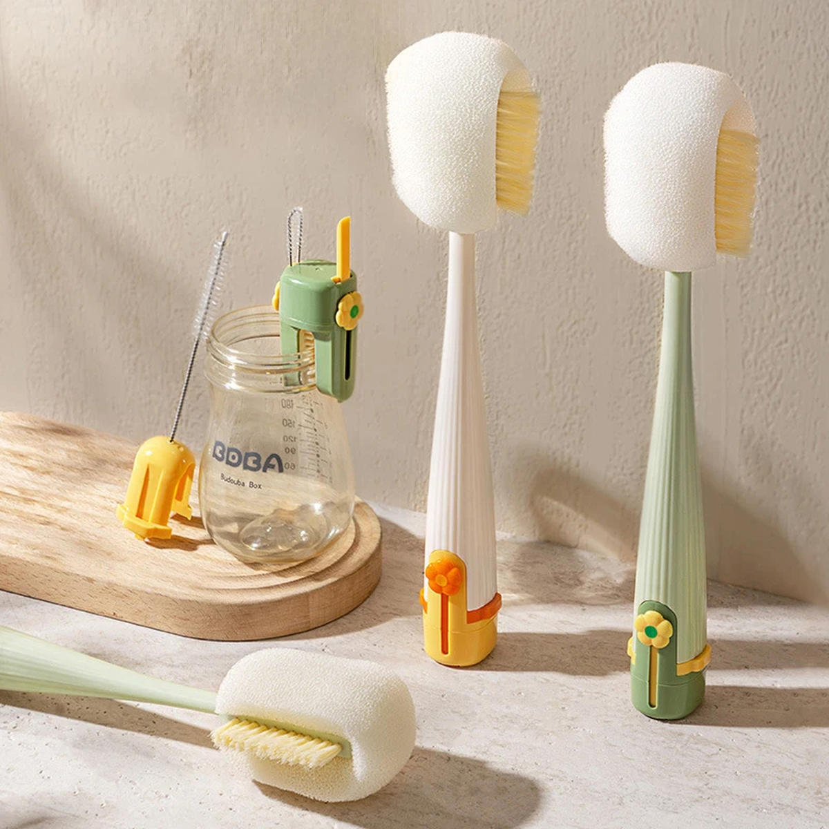 Five-in-One Bottle Cleaning Brush