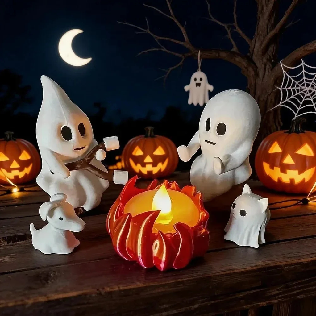 Light-Up Halloween Ghost Decor