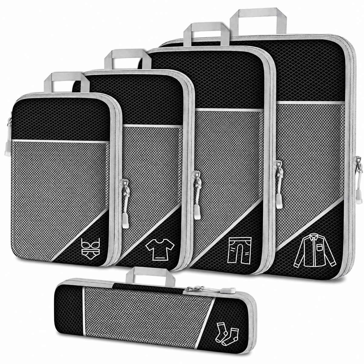 Five-Piece Mesh Packing Cube Set