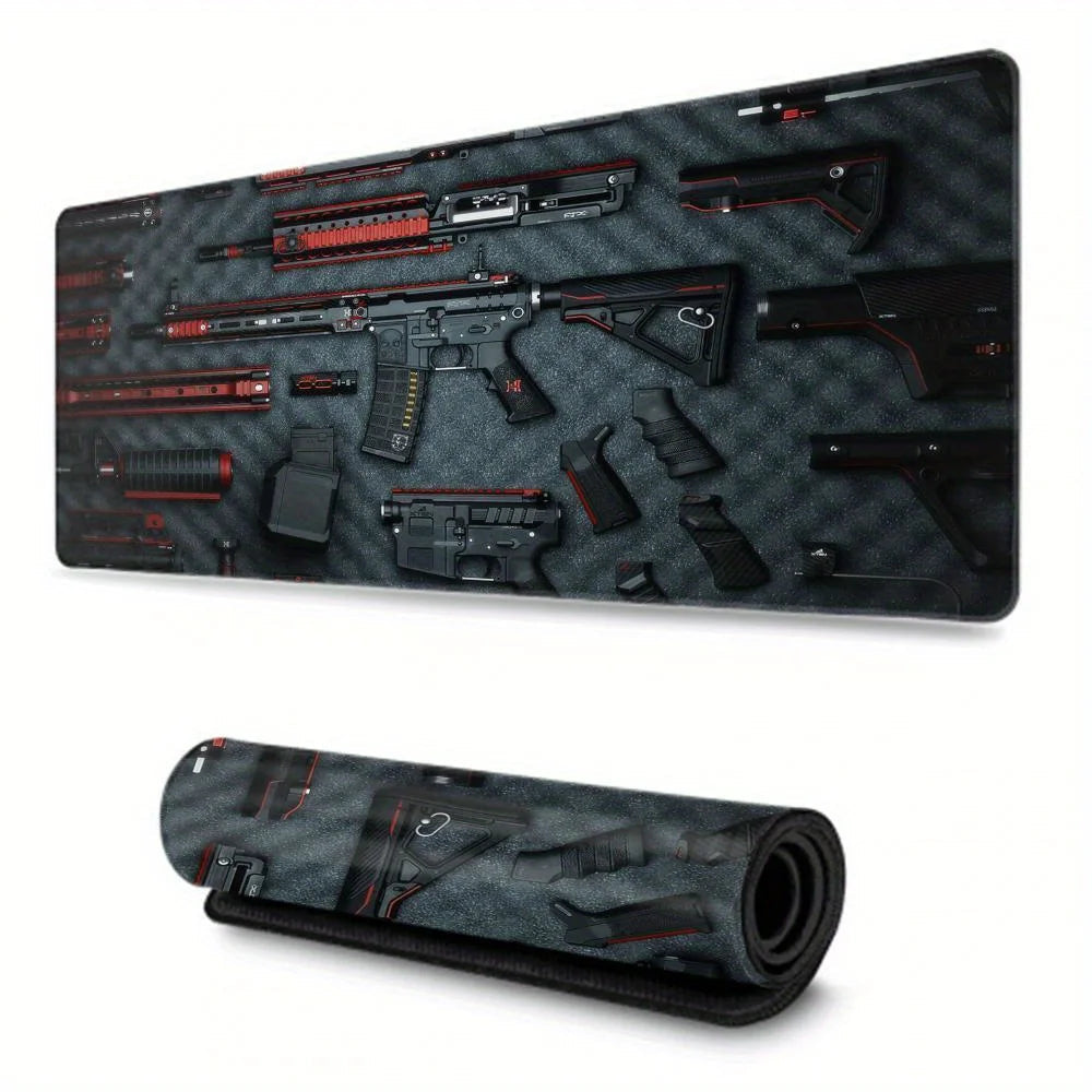 Tactical Gun Parts Print Mat