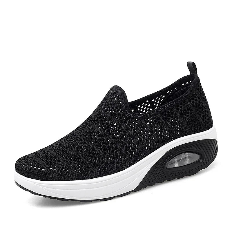 Women's Fashion Shoes Fly-Knit Breathable Outdoor Sneakers