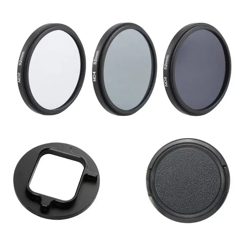 ND-Filter 3-pack till GoPro Hero5/6/7 - ND2 + ND4 + ND8 - Kit
