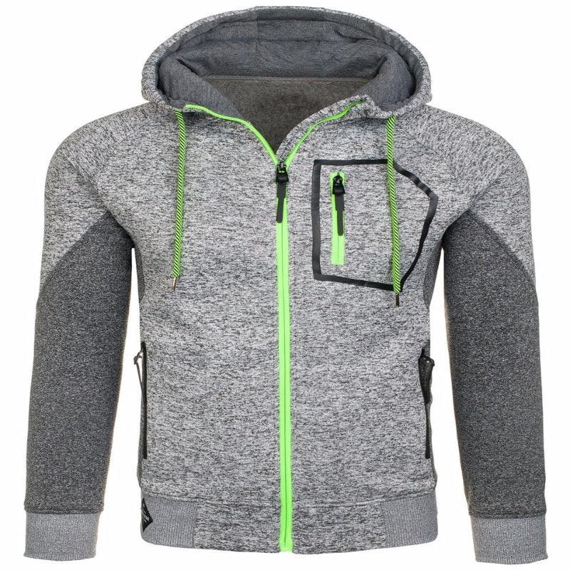 Men's Long Sleeve Hoodie With Chest Pocket