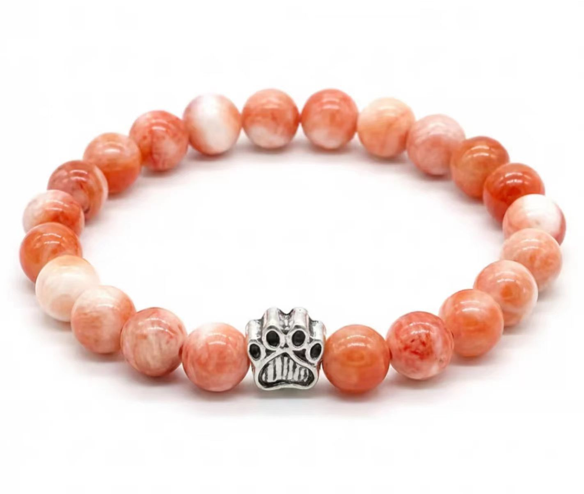 Dog Paw Bead Bracelet