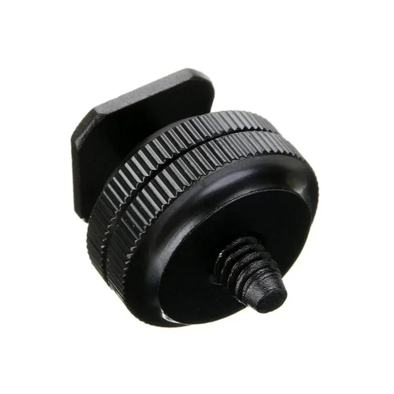 Adapter blixtsko till 1/4" skruv, Cold Shoe - Aluminium