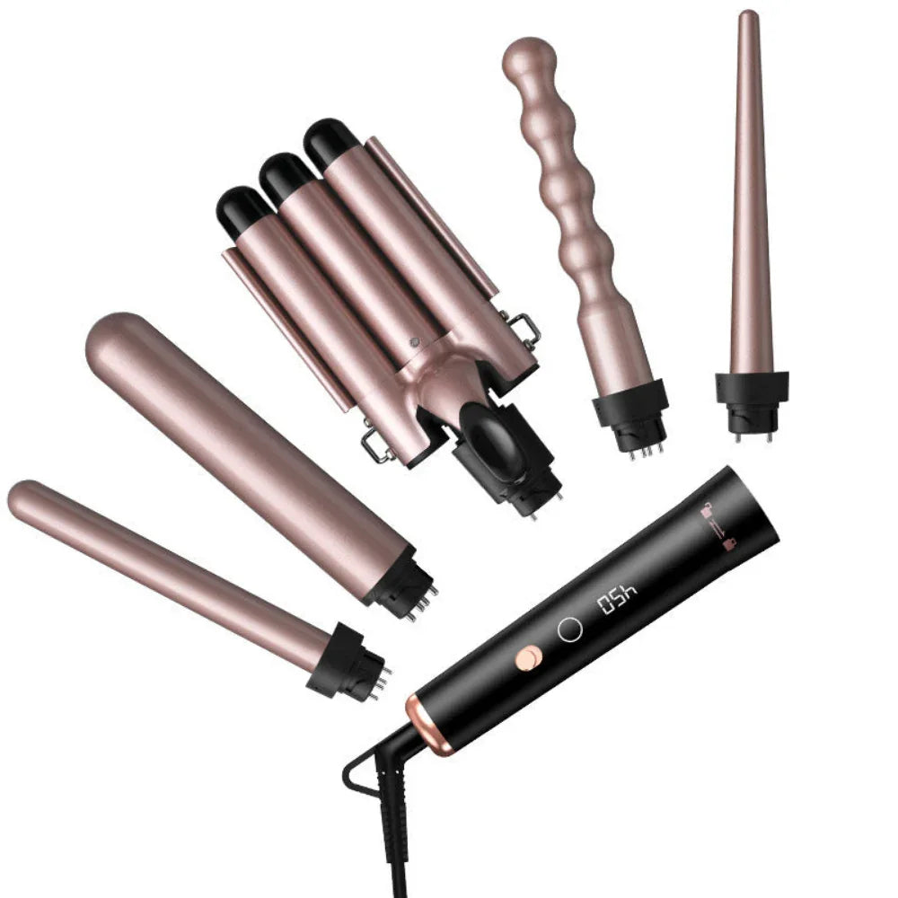 LCD Screen Four Adjustable Temperature Levels Hair Curler Women's Curling Iron
