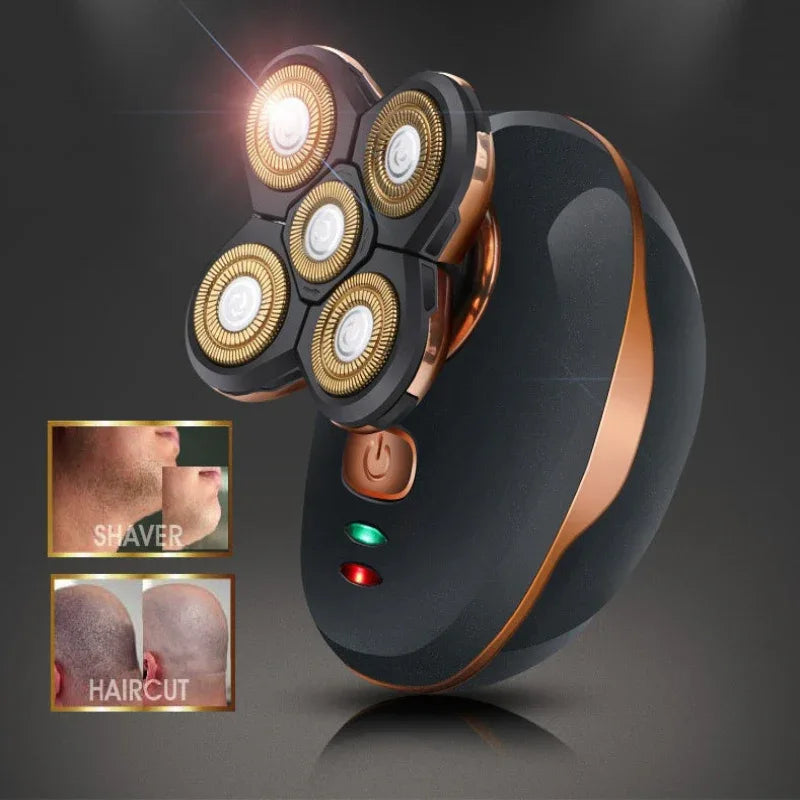 Multifunctional 4D Electric Shaver 5 In 1 Men's Razor Beard Shaving Machine Trimmer Clipper Hair Cutting Removal Machine