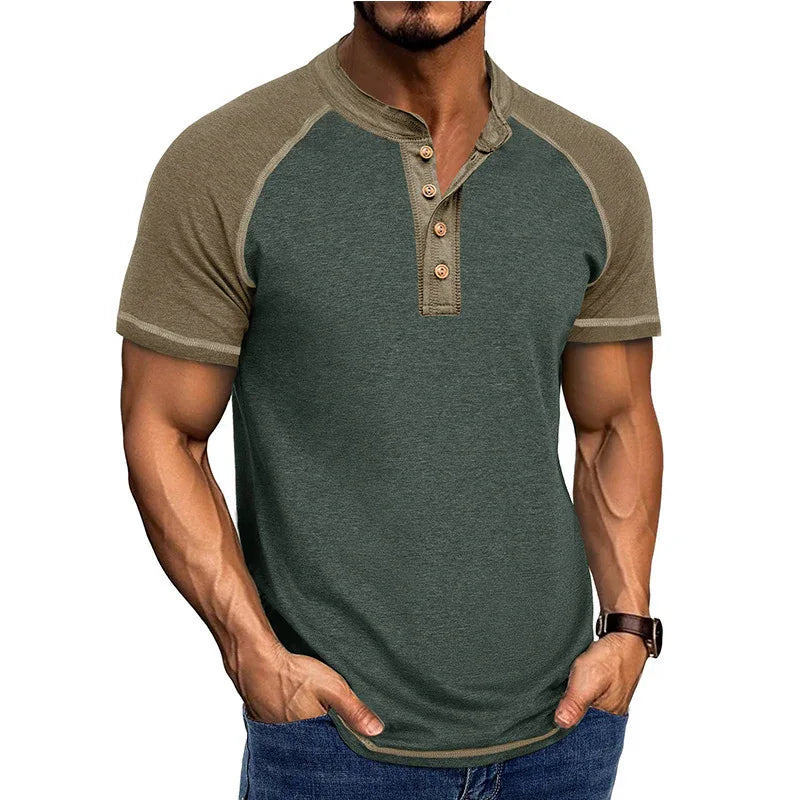 Men's Short Sleeve Slim Fit Comfortable Top Shirt