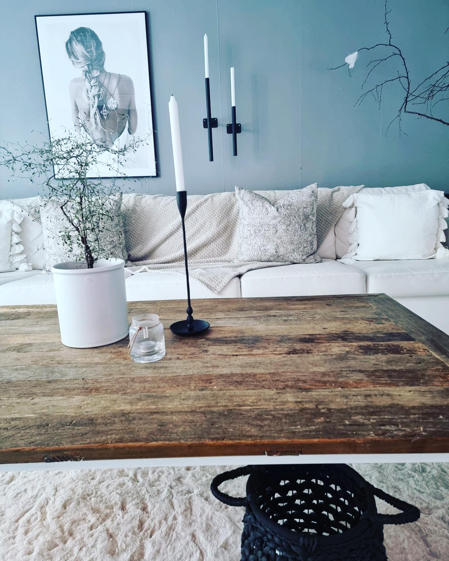 Väggljusstake - ENKEL 30cm