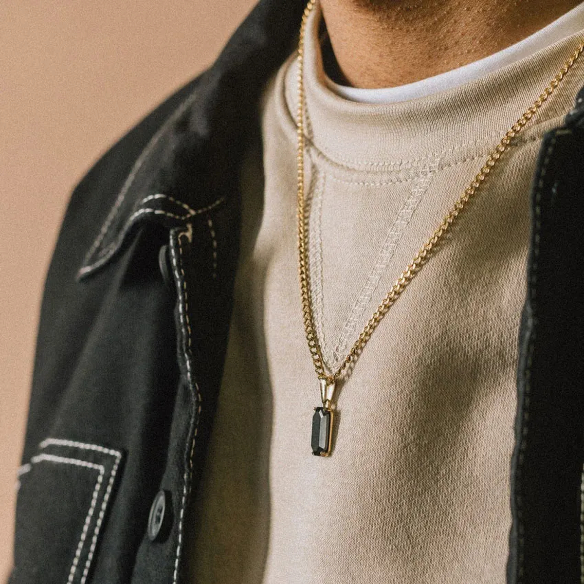 Natural Stone Pendant Necklace