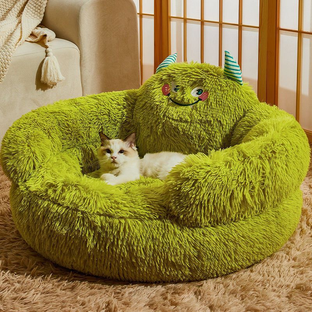 Round Plush Pet Bed