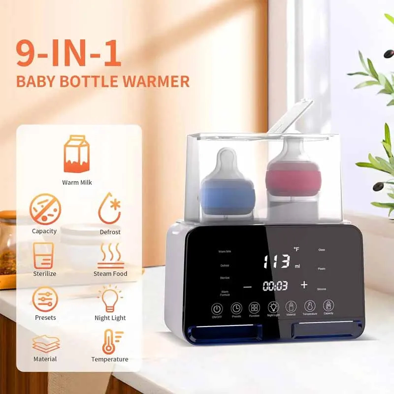 Digital Dual Baby Bottle Warmer