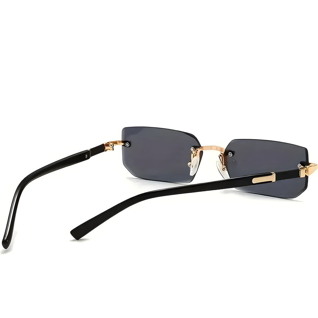 Rimless Rectangular Sunglasses