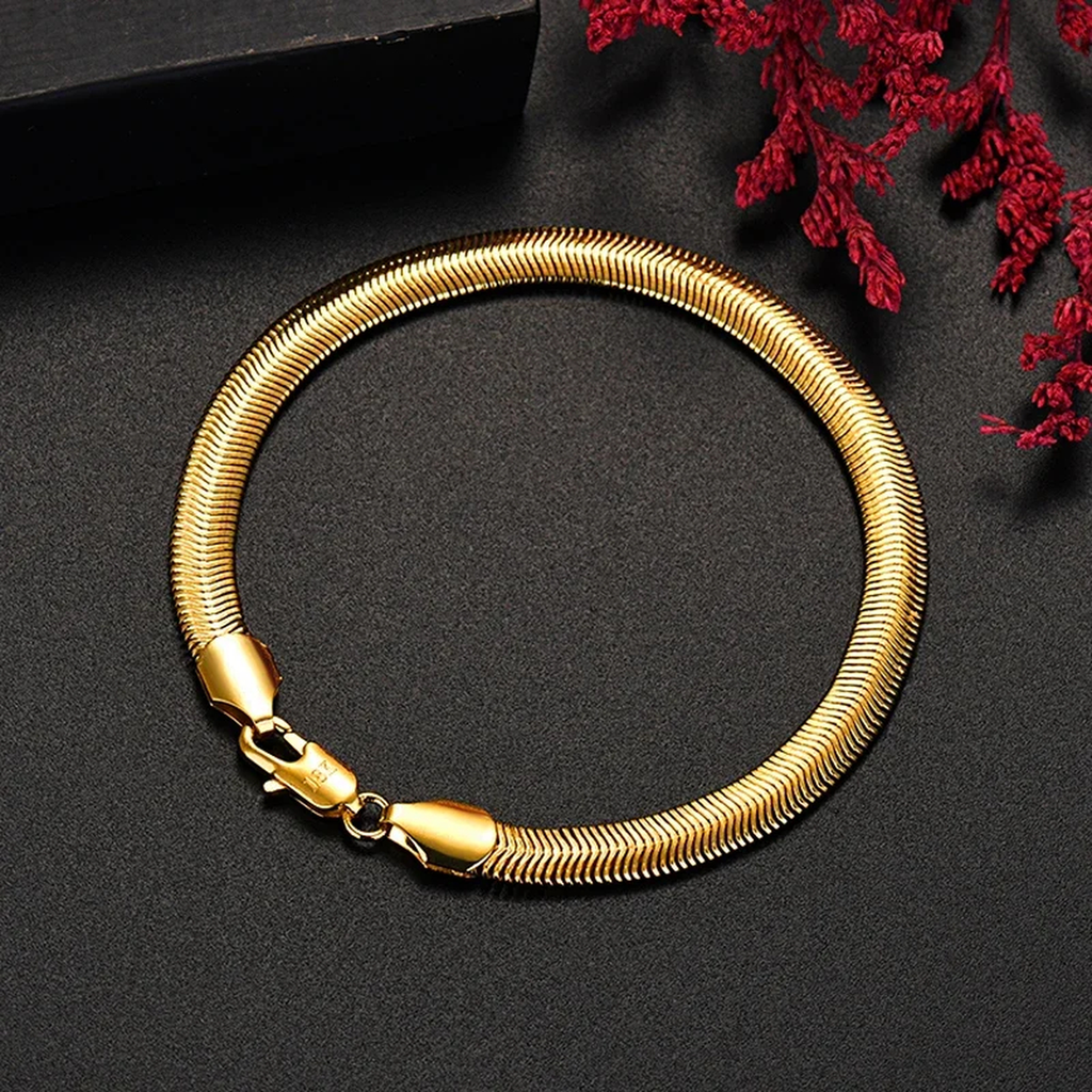 Gold-Tone Snake-Chain Bracelet