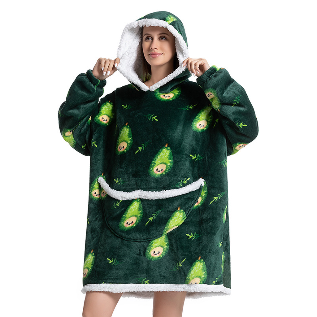 Oversized Hooded Wearable Blanket