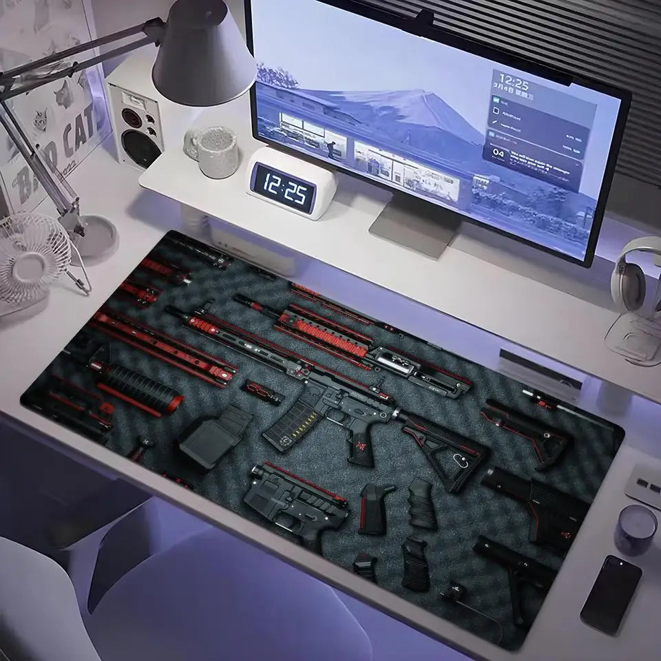 Tactical Gun Parts Print Mat