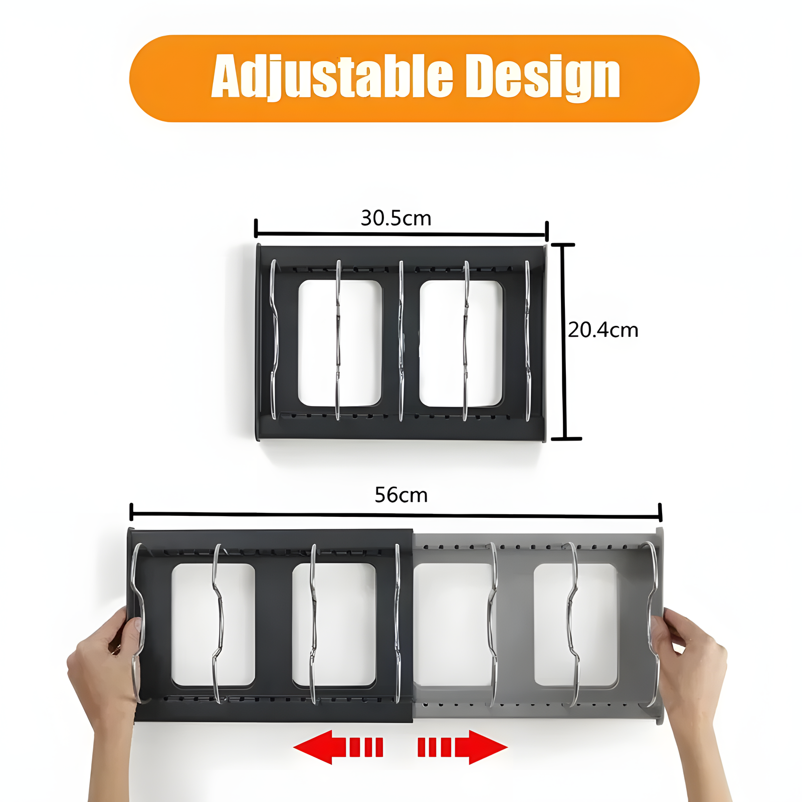 Adjustable Pot Lid Rack