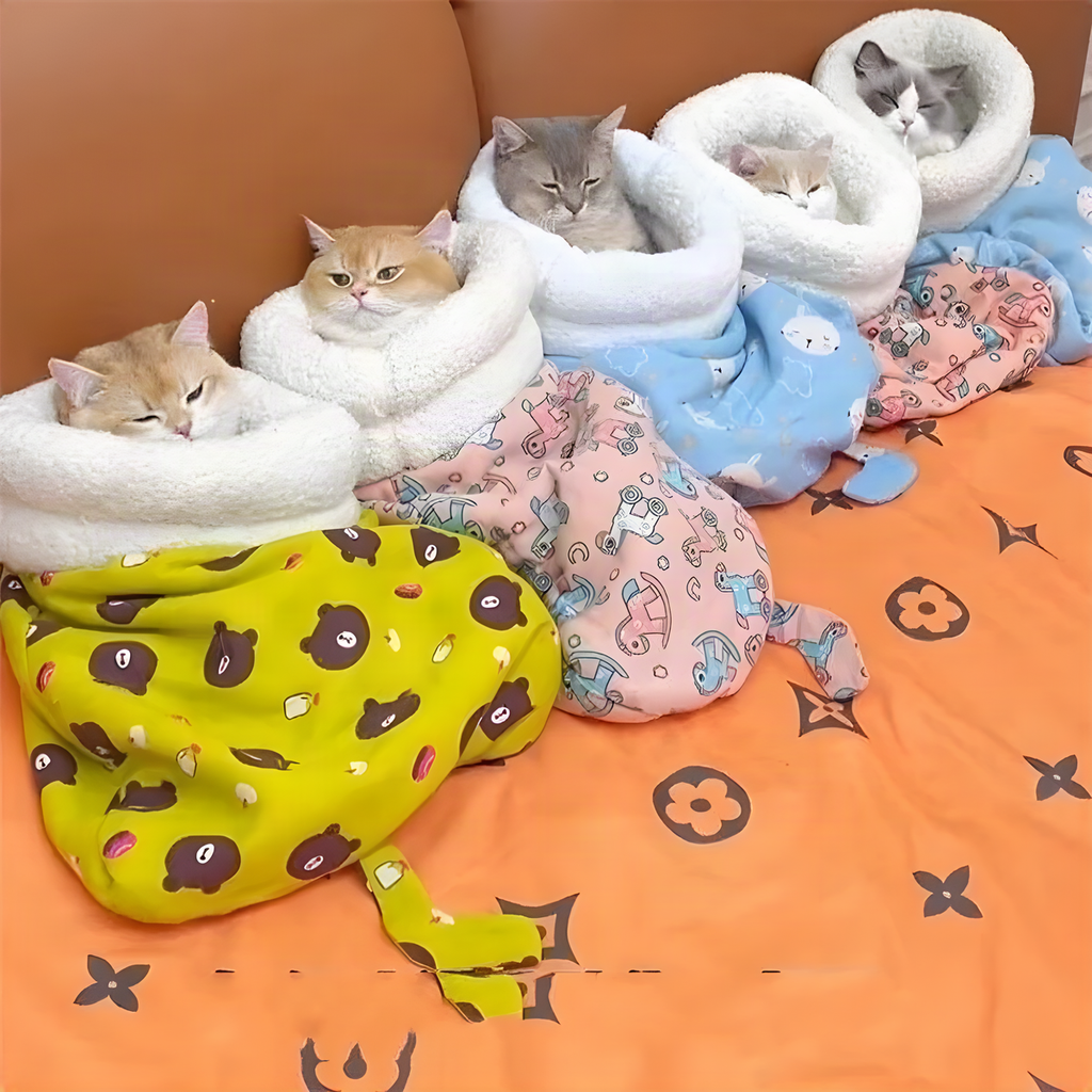 Plush Cat Sleeping Bag