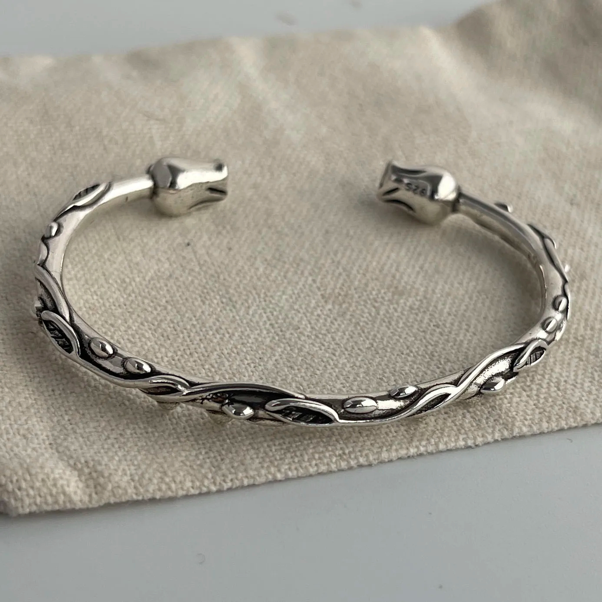 Thorn Rose Cuff Bracelet