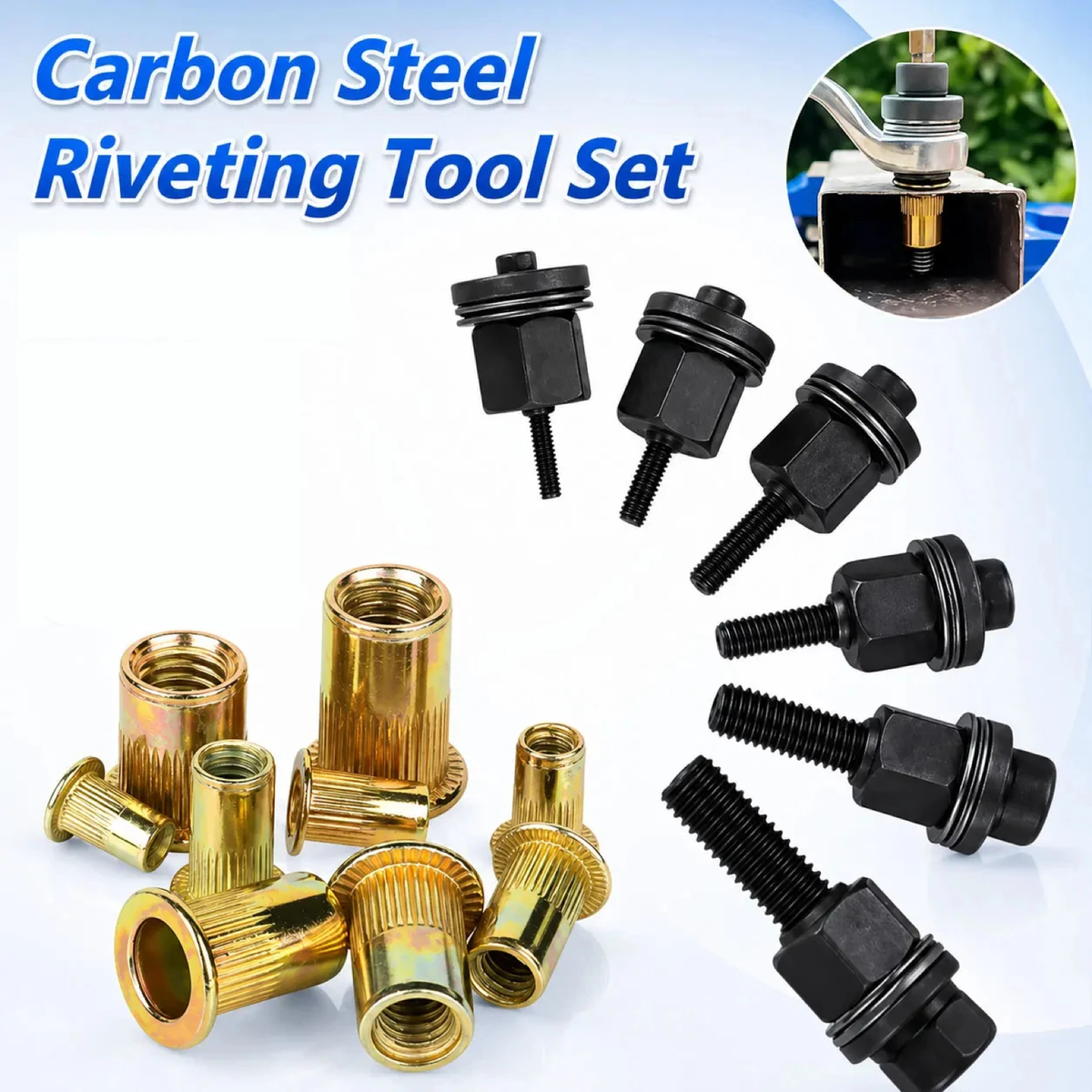 60-Piece Rivet Nut Setting Kit