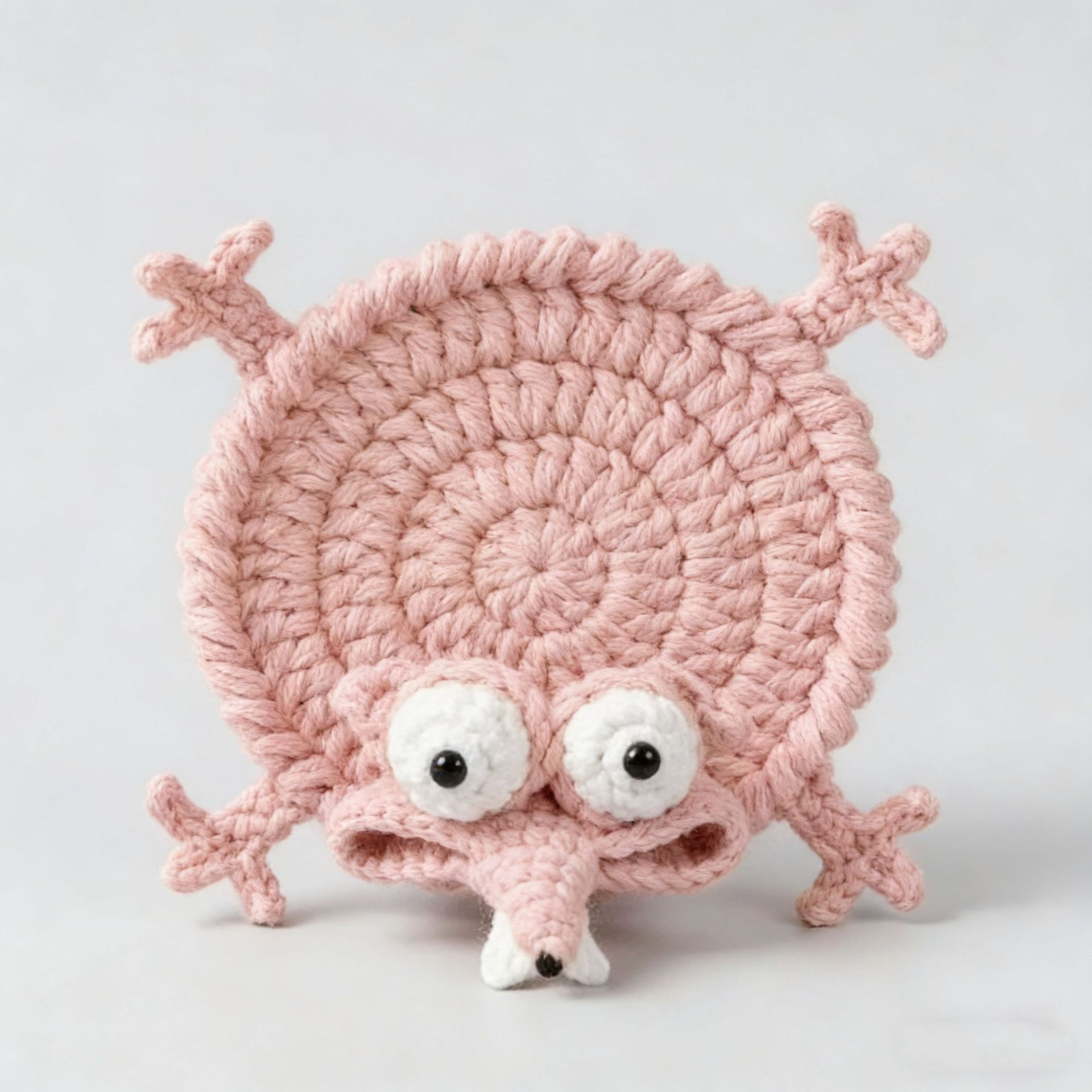 Crochet Mouse Drink Coaster