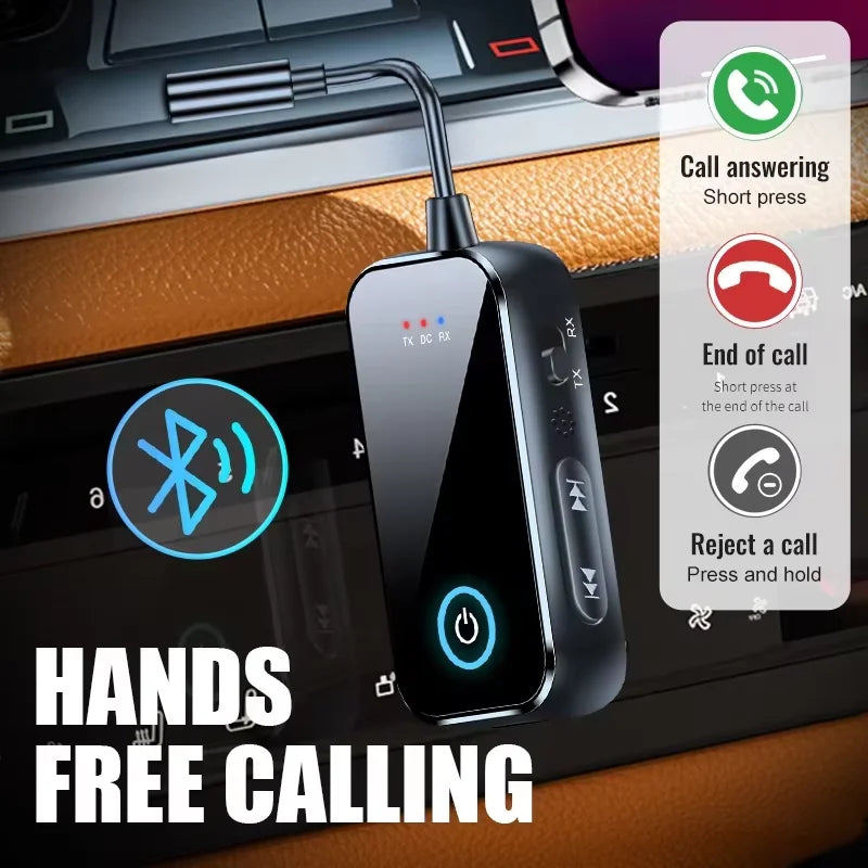 Bluetooth 6.0 AUX Audio Transmitter & Receiver