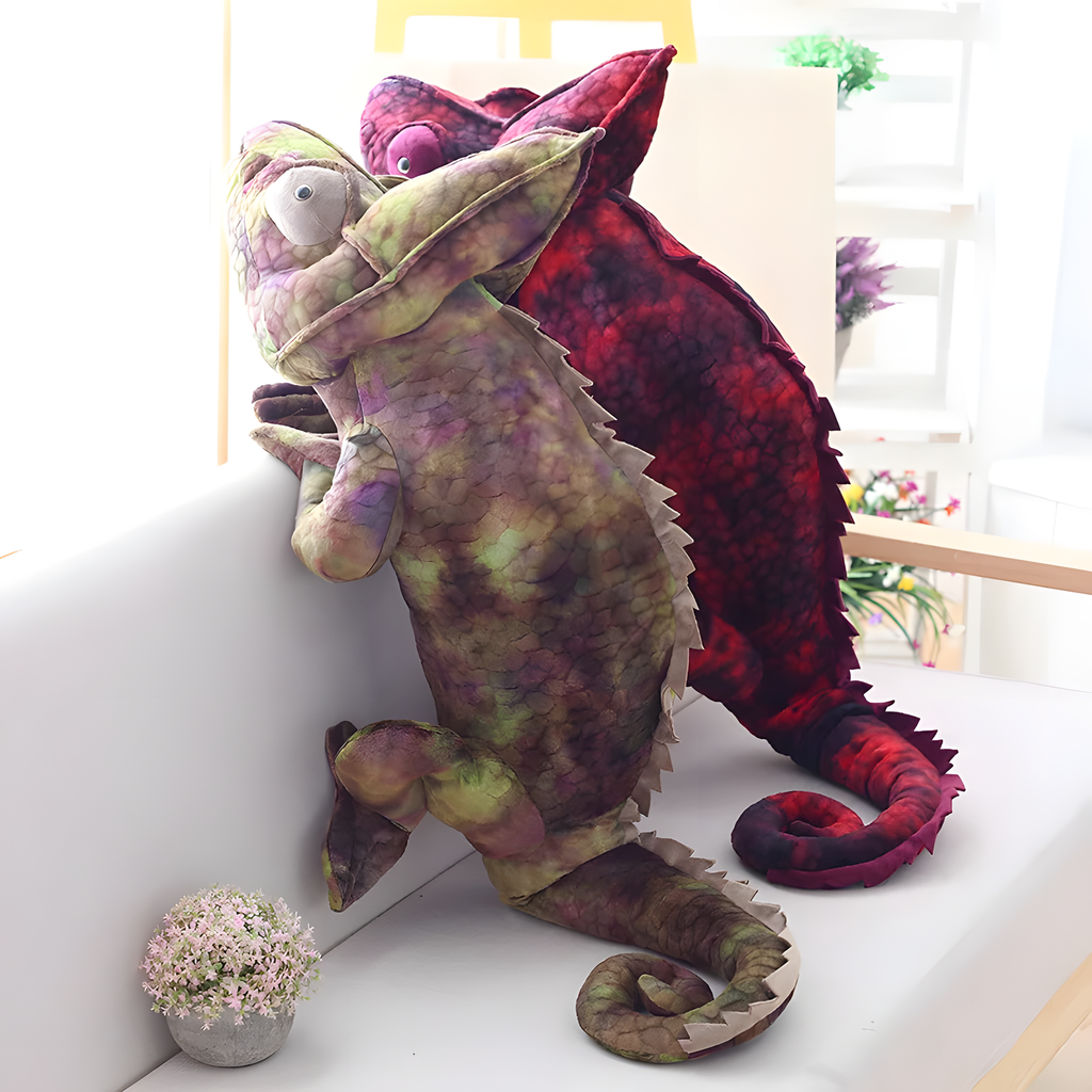 Realistic Chameleon Plush