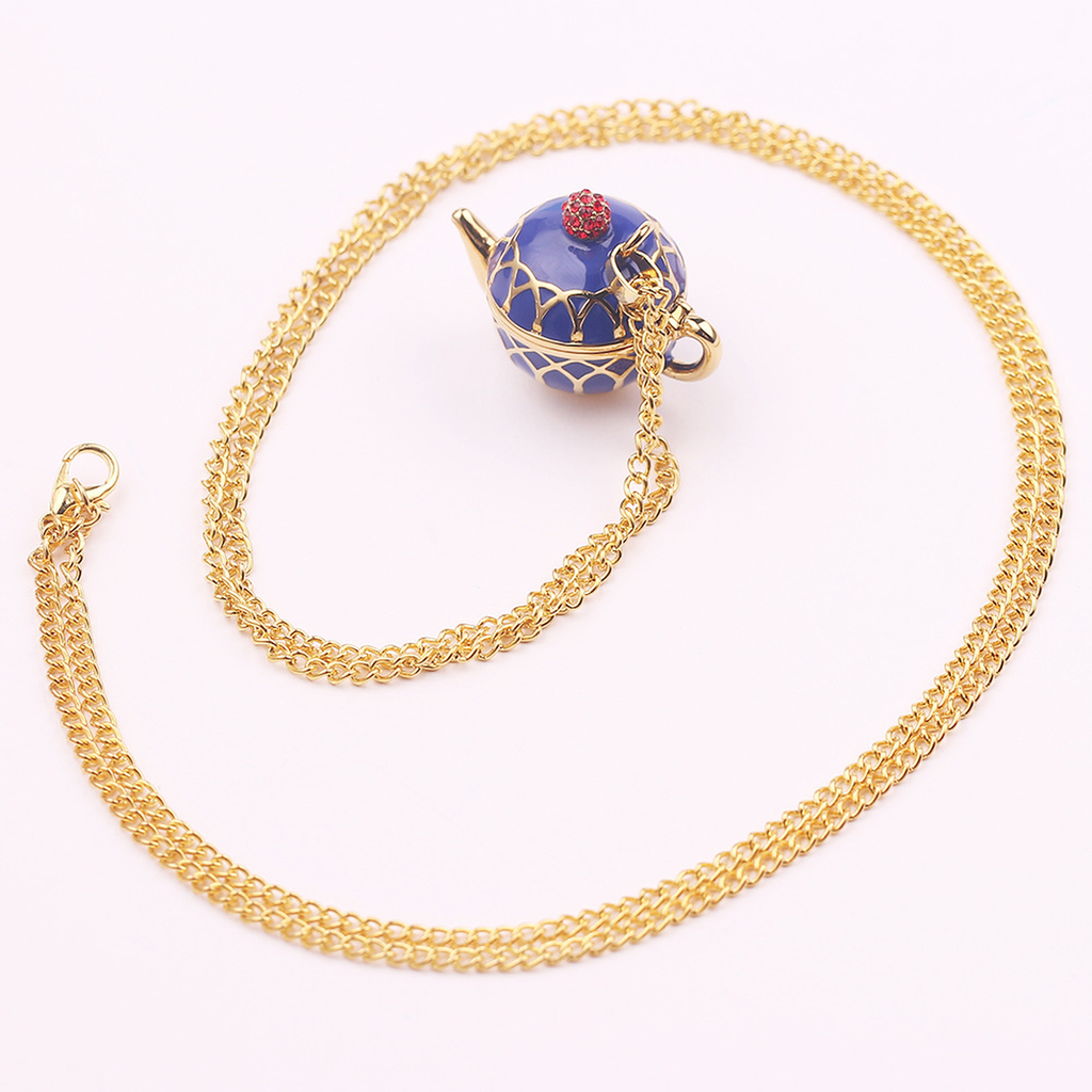 Enamel Tea Charm Necklaces and Studs