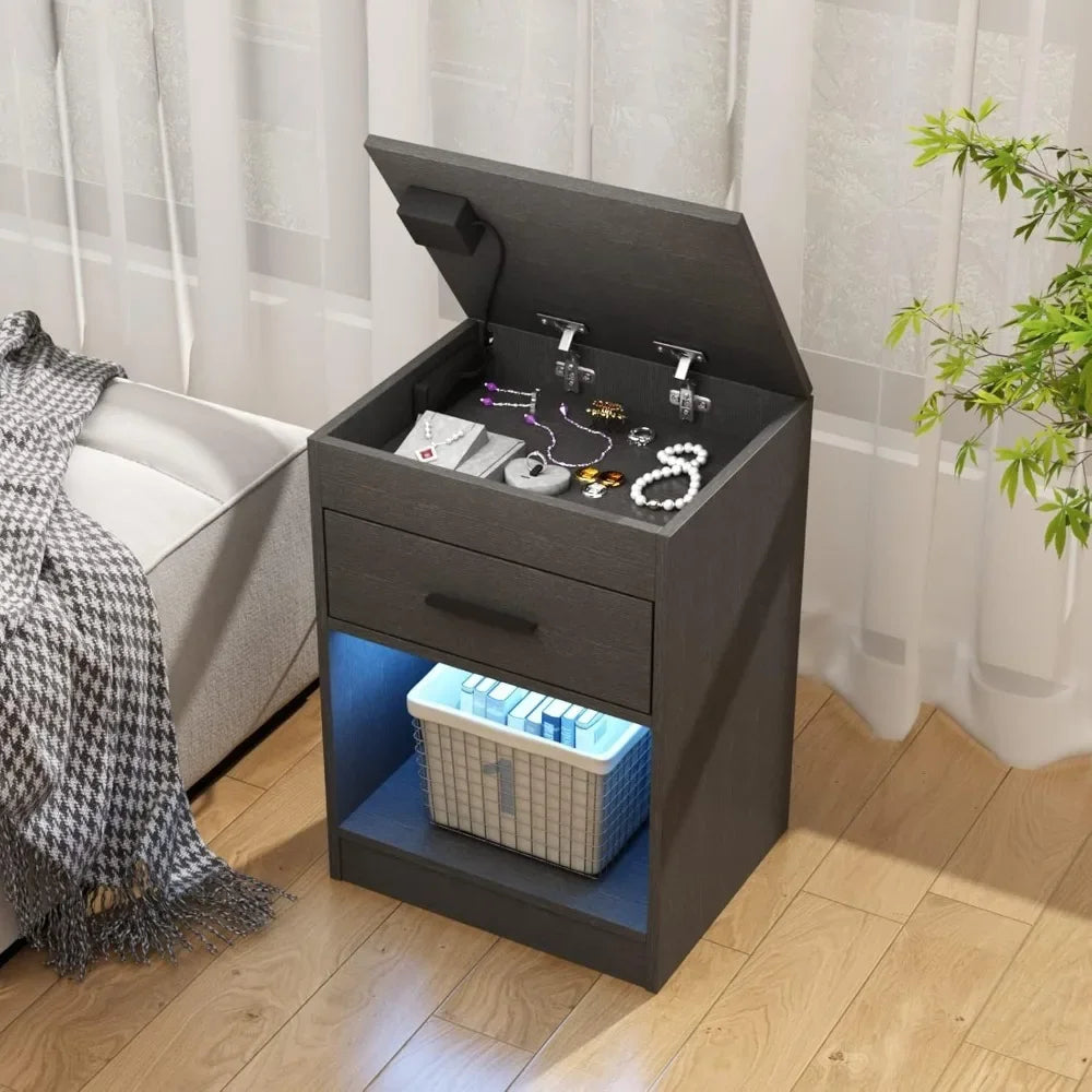 Nightstand with RFID Lock