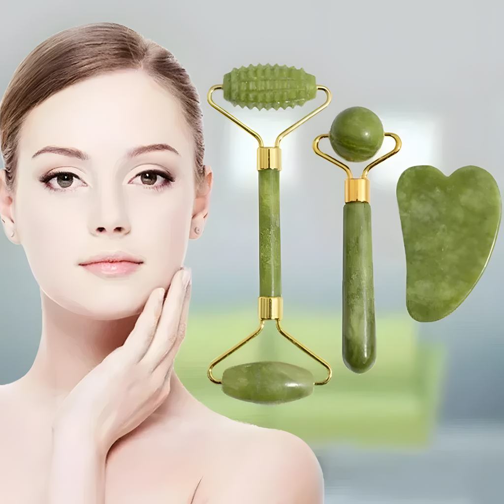 Jade Roller and Gua Sha Set