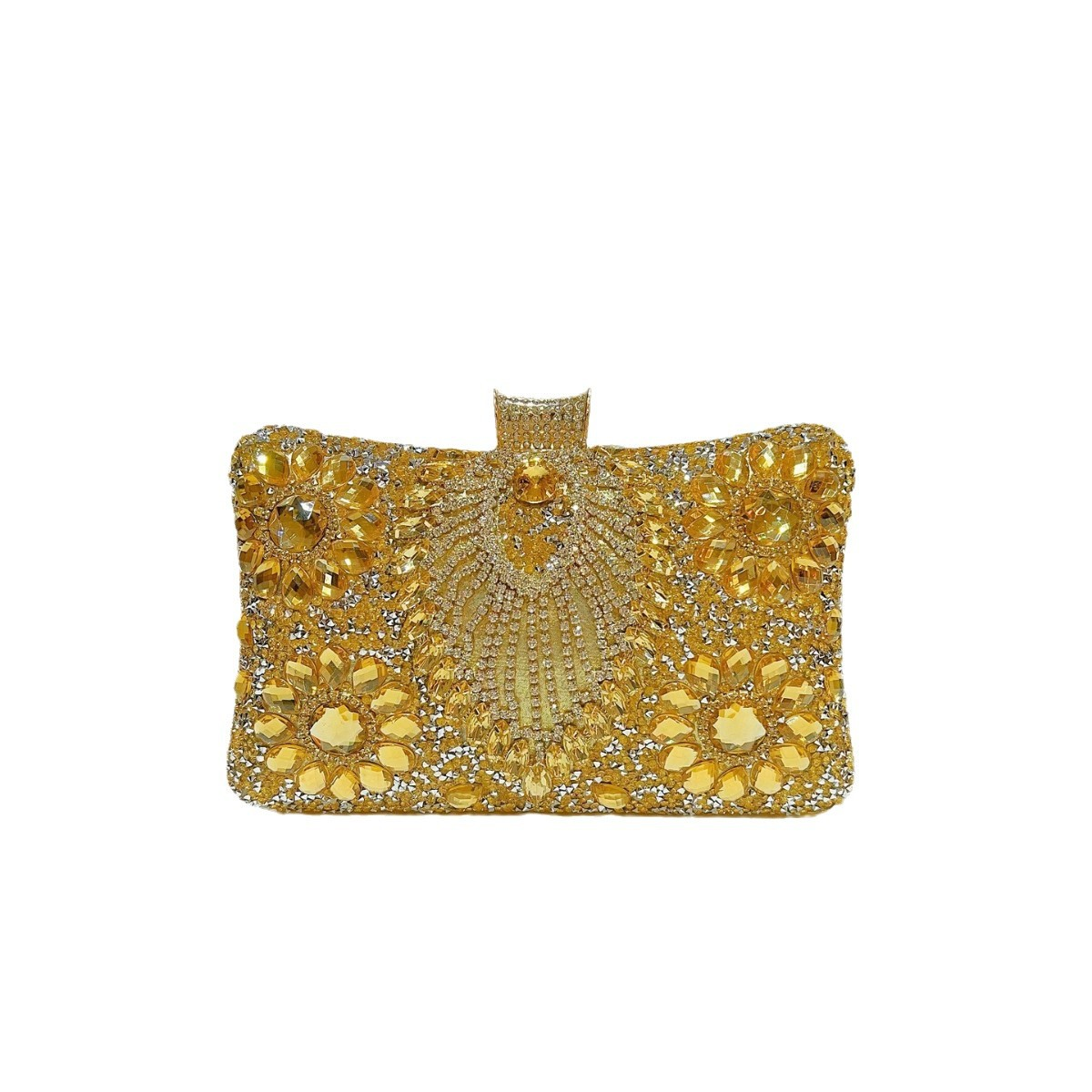 Floral Rhinestone Clutch