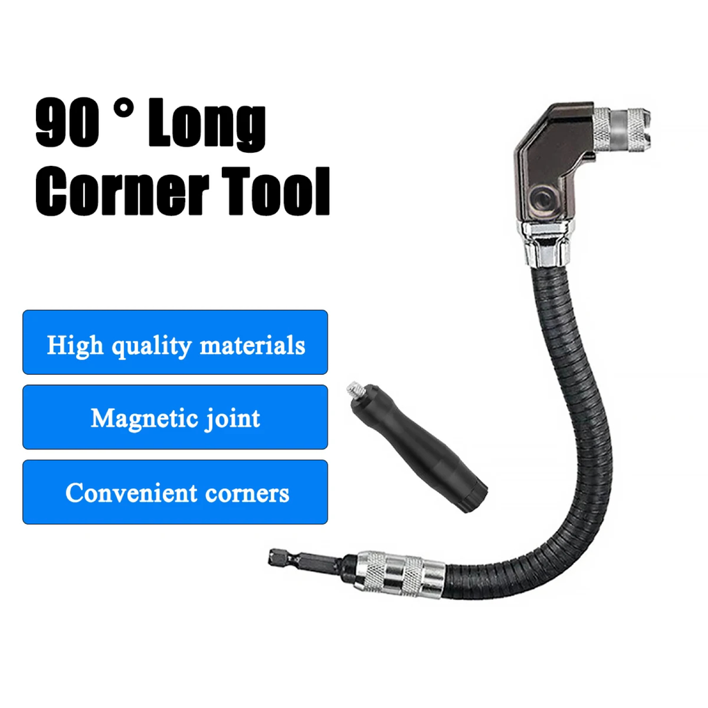 Flexible Right-Angle Drill Attachment