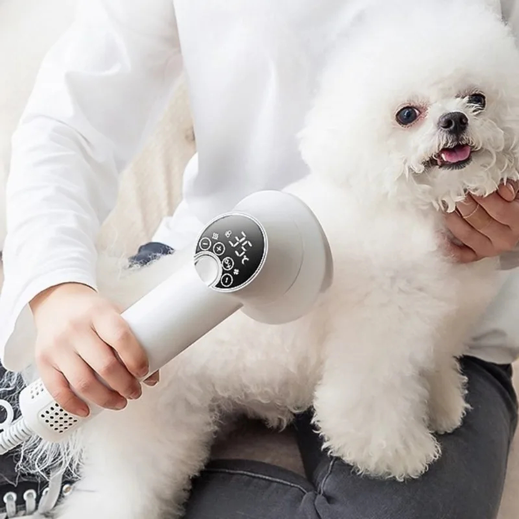 Pet Hair Dryer and Grooming Brush