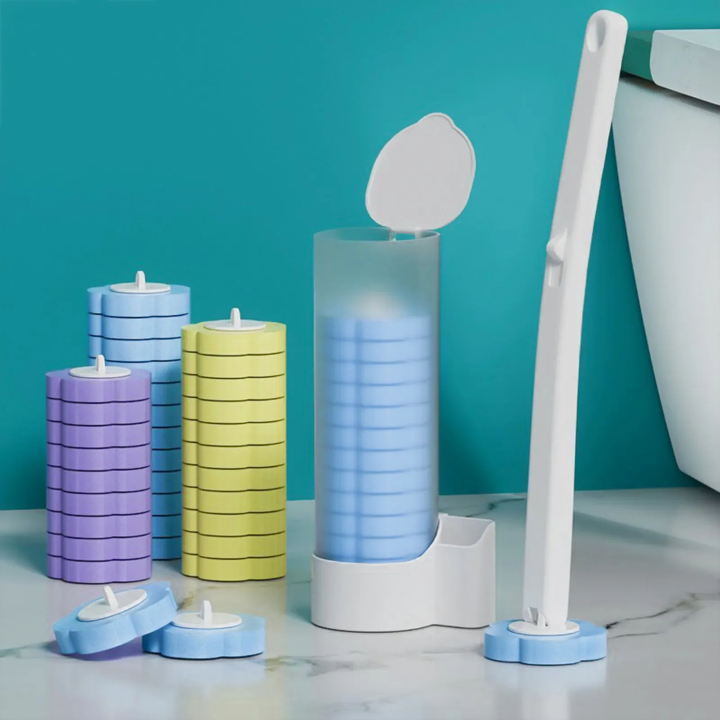 Disposable Head Toilet Cleaning Brush