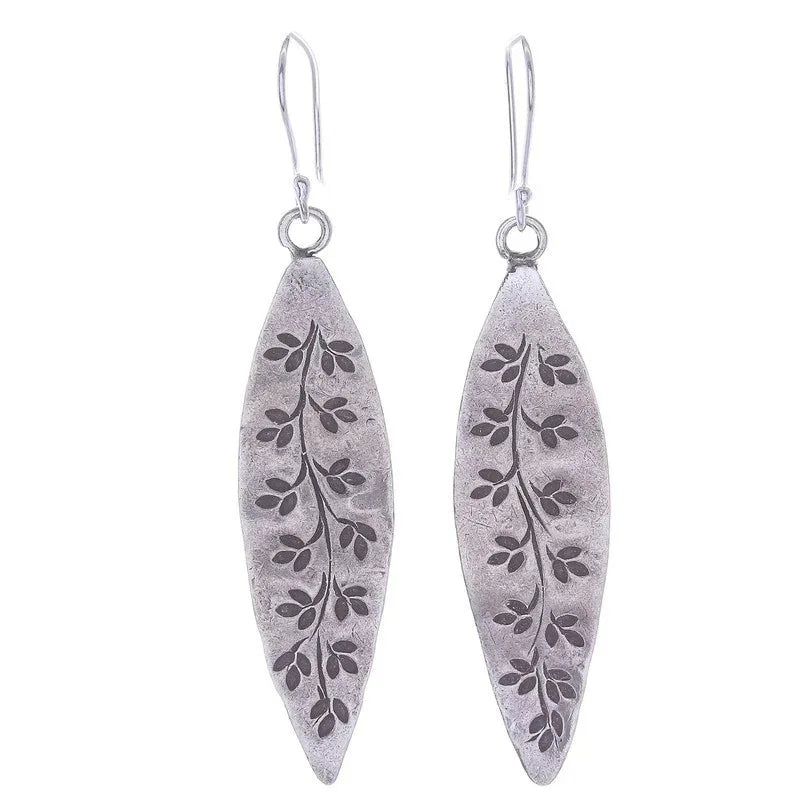 Retro Bohemian Leaf-Shaped Earrings