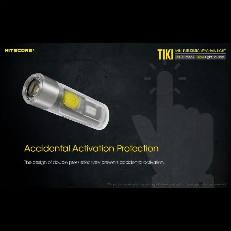 Nitecore TIKI Nyckelringslampa USB-C - 300lm