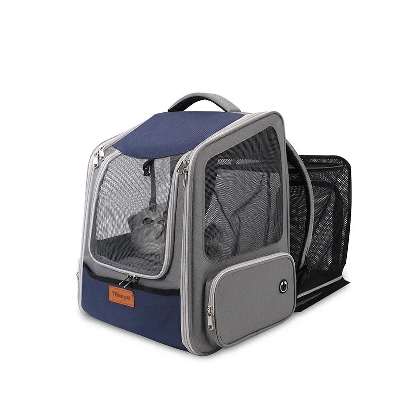 Expandable Breathable Comfortable Dog Cat Pet Backpack